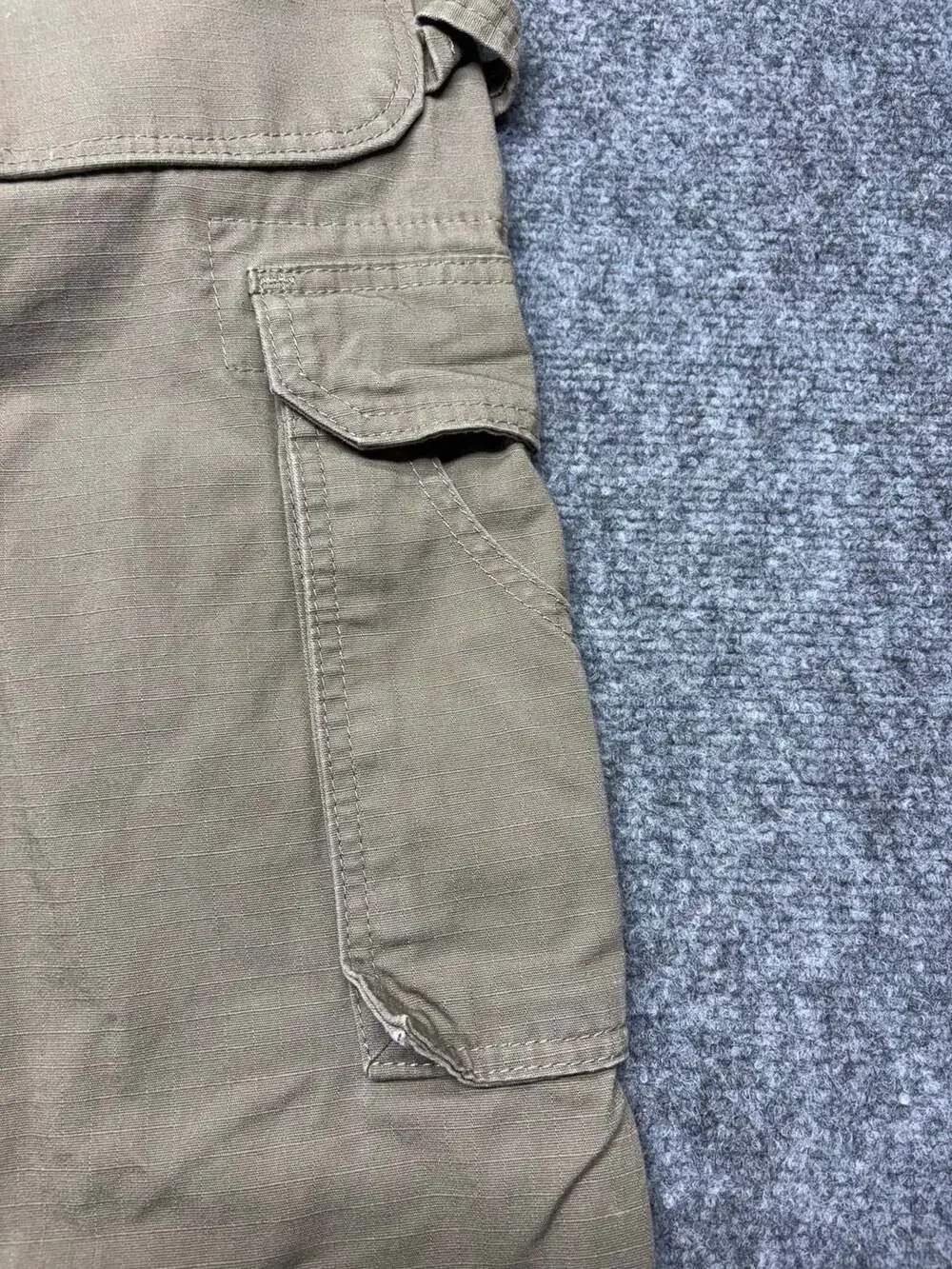Wrangler Riggs Workwear Mens Tan Ripstop Double Knee Cargo Work Pants 33 X 32